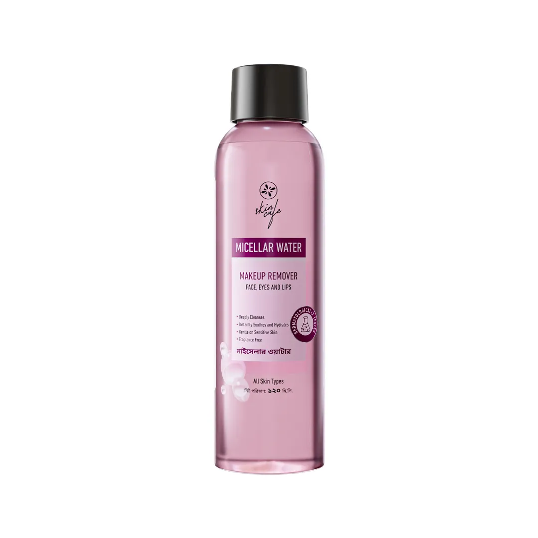 COMBO -Skin Cafe Micellar Water- 120ml With Skin cafe Cotton Pad -80pcs alternate