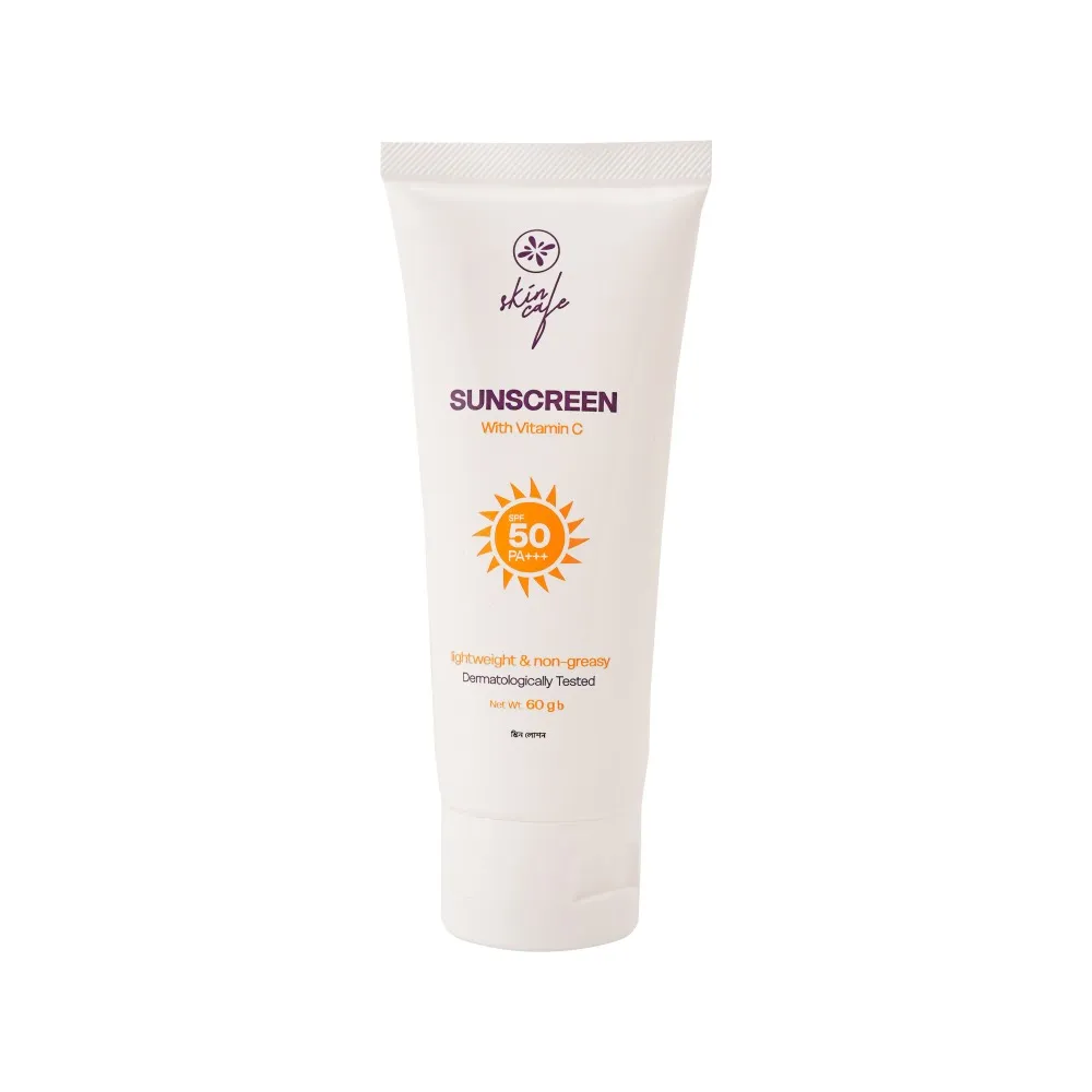 Skin Cafe Sunscreen SPF 50 PA+++  Lightweight & Non-Greasy - 60gm