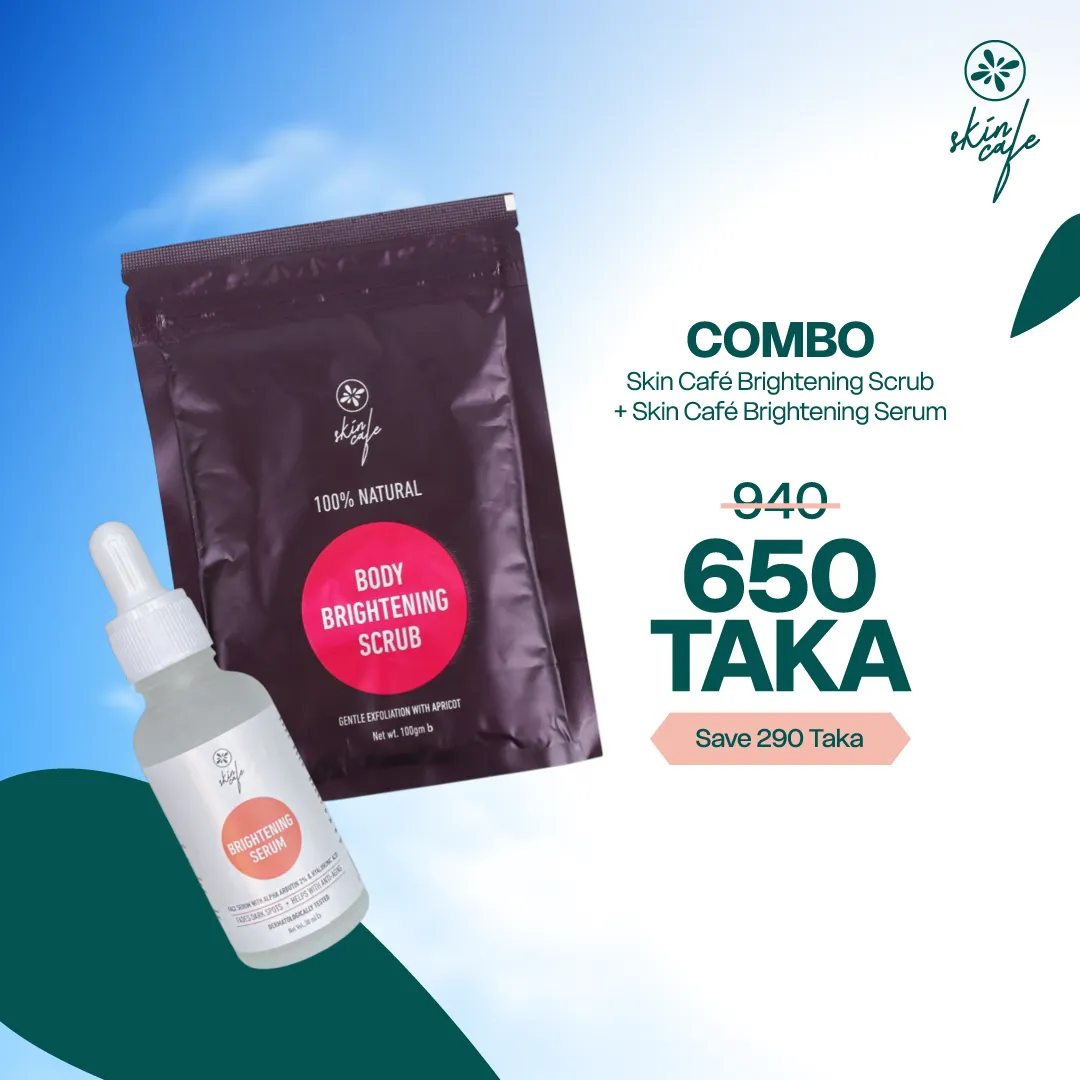 COMBO - Skin Cafe Brightening Scrub + Skin Cafe Brightening Serum