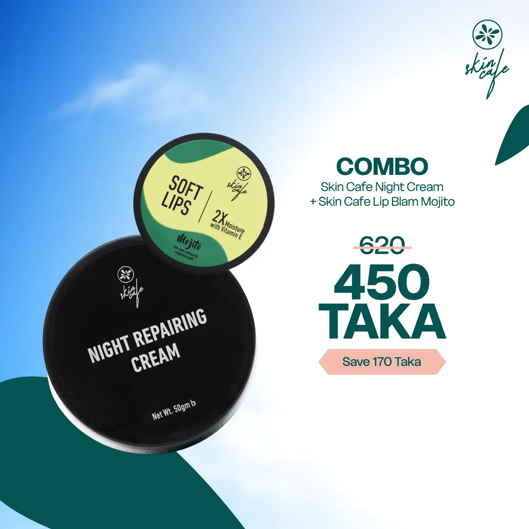 COMBO - Skin Cafe Night Cream & Skin Cafe Lip Blam Mojito